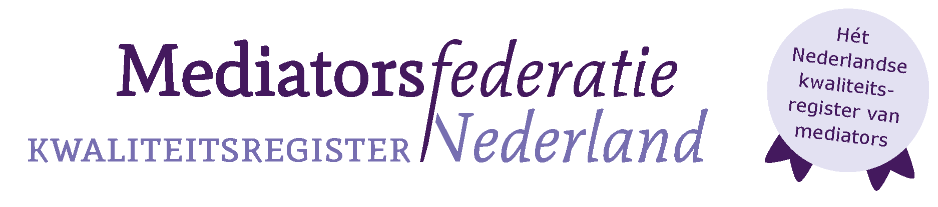 Logo van Mediatorsfederatie Nederland (MFN). Kwaliteitsregisters voor Mediators in Nederland