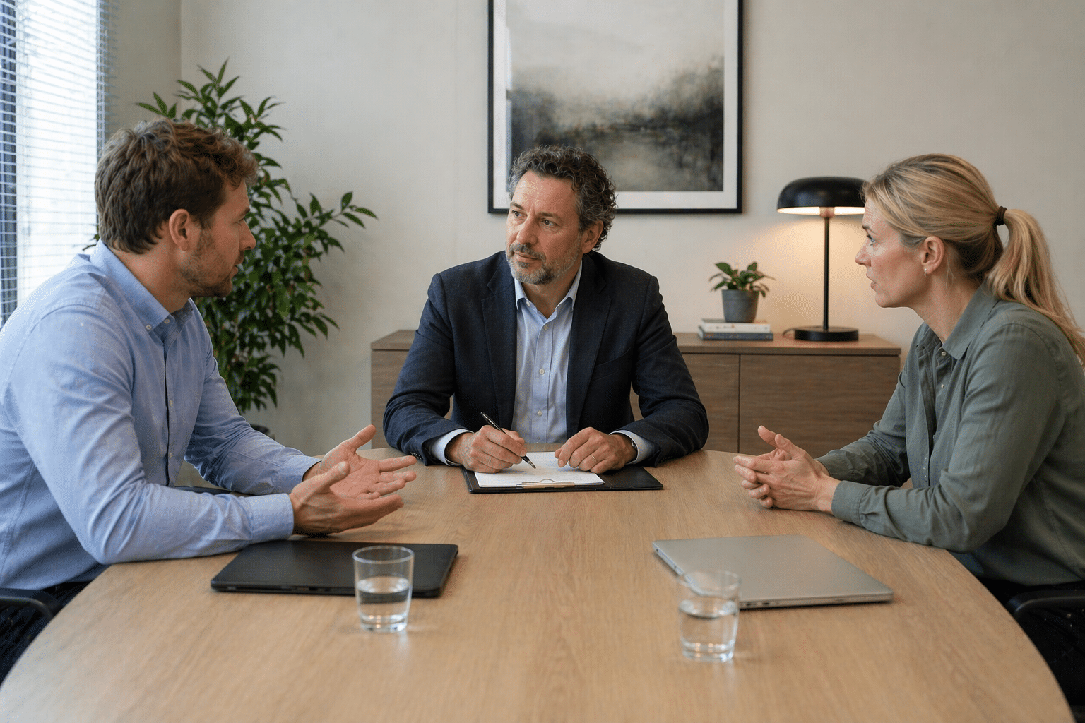 Arbeidsmediation - professioneel gesprek op kantoor